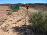 Copely turnoff ahead